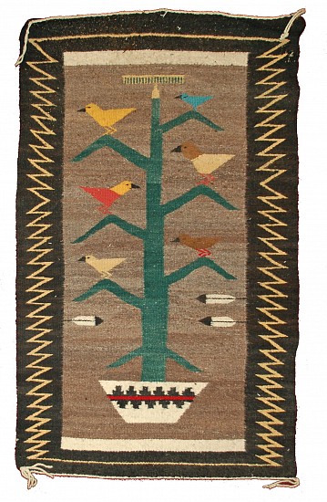 Unknown, 20th Century Navajo, Rug with "Birds in a Tree Motif"
Textile