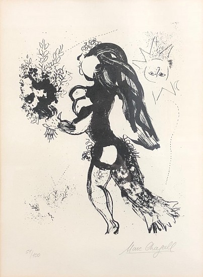 Marc Chagall, Angel with Sun
Lithograph