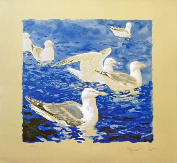 Jamie Wyeth, Herring Gulls
Color Lithograph