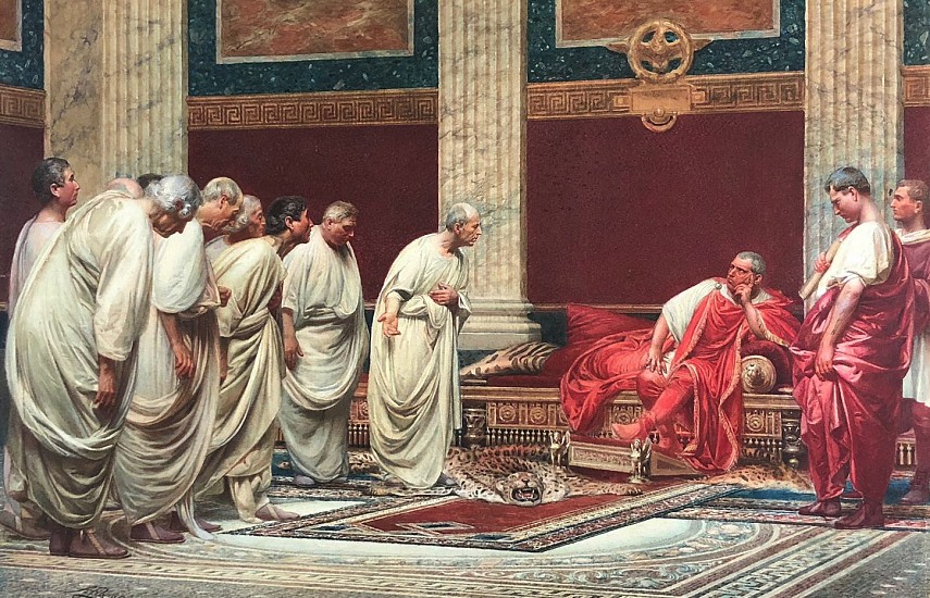 A. Piaita, Caesar Provoked
Watercolor