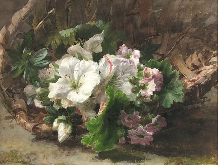 G.J.V.D. Sande Bakuyzen, Basket of Flowers
Watercolor