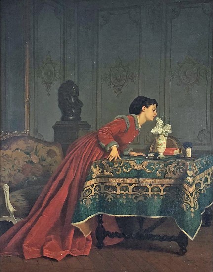 Auguste Toulmouche, A Pleasant Scent
Oil Painting on Canvas