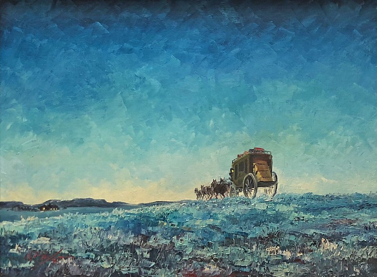 Keith Fay, Stage Coach in Blue Horizon
Oil on Canvas