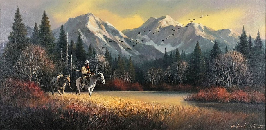 Charles H. Pabst, Down From the Summit
Oil on Canvas