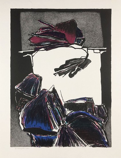 Deborah Remington, Abstract (Figure)
1989, Color Lithograph