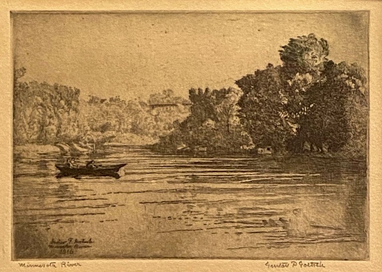 Gustav Goetsch, Minnesota River
1916, Engraving