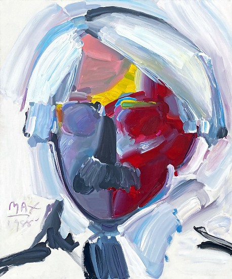 Peter Max, Andy Warhol with Moustache
1988, Oil on Canvas