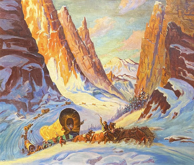 D. Rose, Stagecoach
ca. 1943, Oil on Canvas
