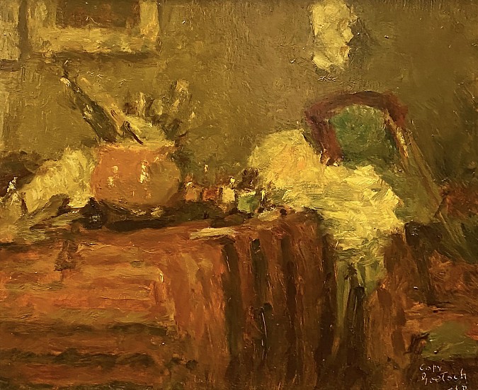 Gustav Goetsch, Still Life Interior
Oil on Panel