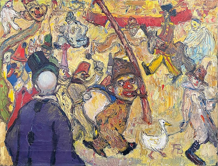 Albert Bloch, Clowns 1 (Clownbild I)
1911, Oil on Canvas