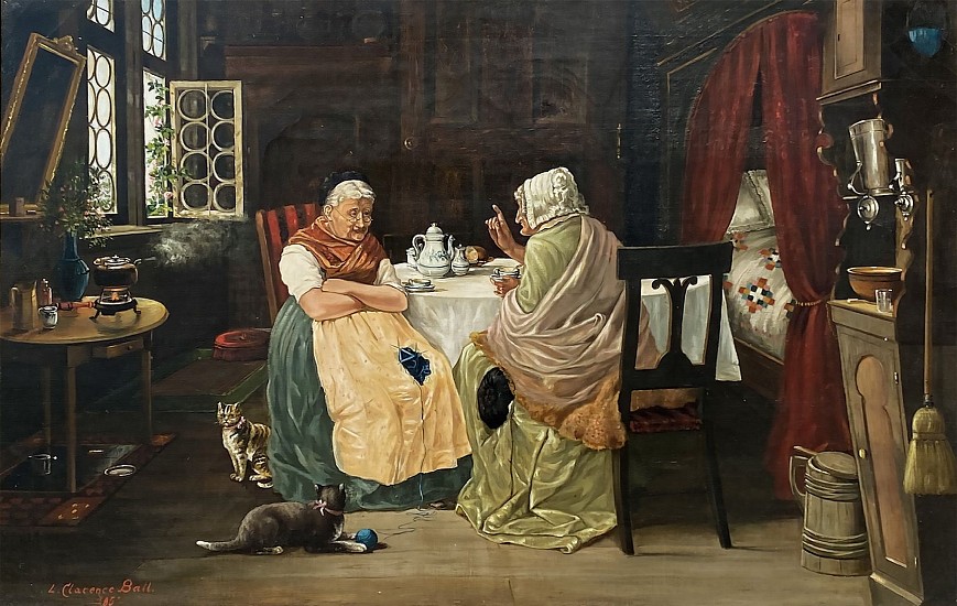 L. Clarence Ball, The Country Gossips
1885, Oil Painting on Canvas