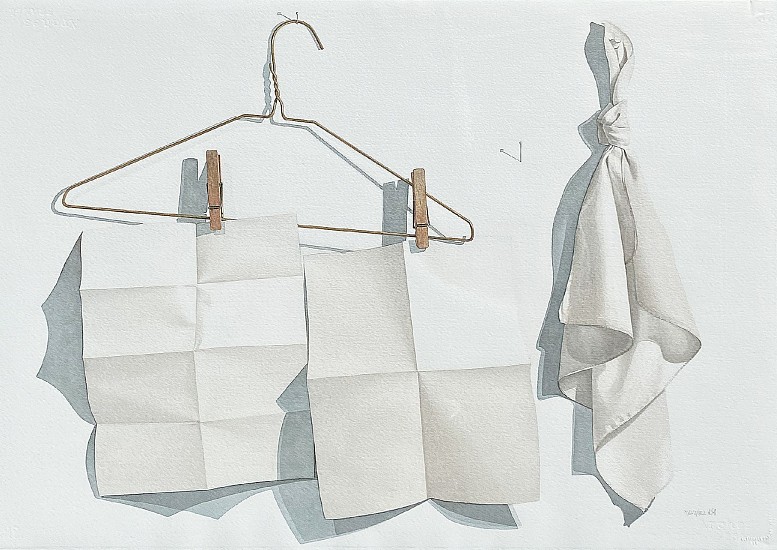 Kent Addison, Trompe-l'Å“il (Paper, Cloth, Wire Hanger)
Watercolor