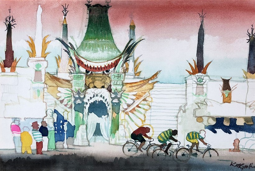 Dong Kingman, Chinese Theater
1965, Watercolor