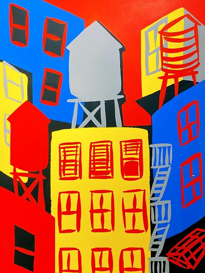 Tom Slaughter, City Scapes
1992, Color Silkscreen