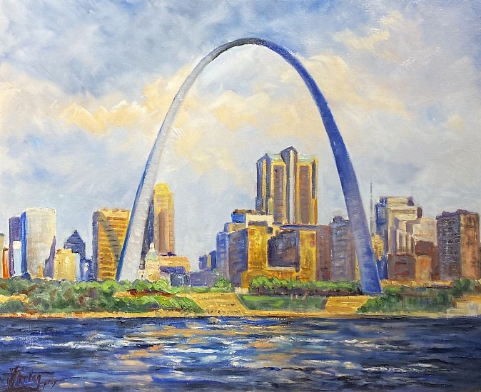 Irek Szelag, St. Louis Skyline II
Oil on Canvas
