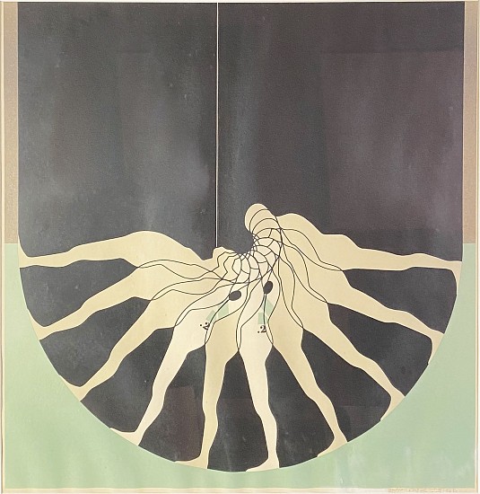 Ernest Tino Trova, Falling Man (Series)<br />
<br />
1971, Silkscreen
