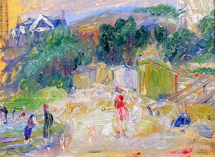 William J Glackens, Sunny Day at the Beach
Oil on Panel