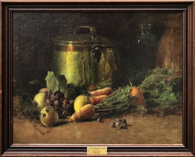 Paul Cornoyer, Still Life with Brass Container
Oil on Canvas