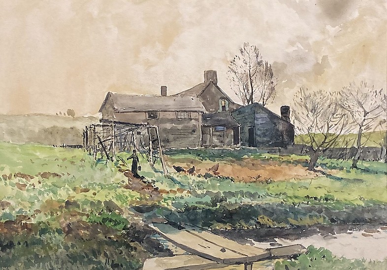 Winslow Homer, New England Farmstead
Watercolor