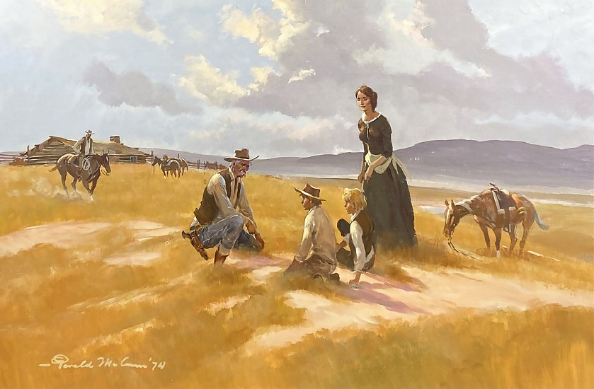 Gerald McCann, Afternoon on the Ranch
1974, Oil on Panel