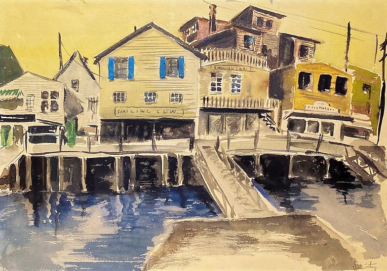 Louise McMahon Horwitz, Shanties on the Harbor
Watercolor