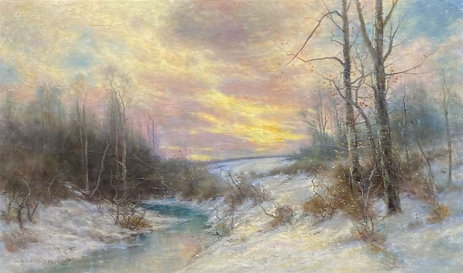 Charles Baker, Winter Landscape
Oil on Canvas