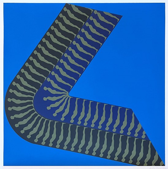 Ernest Tino Trova, Falling Man, Arches on Light Blue Background
1967, Silkscreen