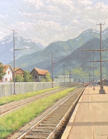 Timothy Wilson, Flüelen Train Depot, Switzerland
2023, Acrylic on Board