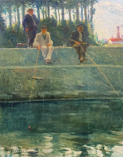 Henri Gabriel Ibels, La Peche a la Ligne
Oil on Canvas