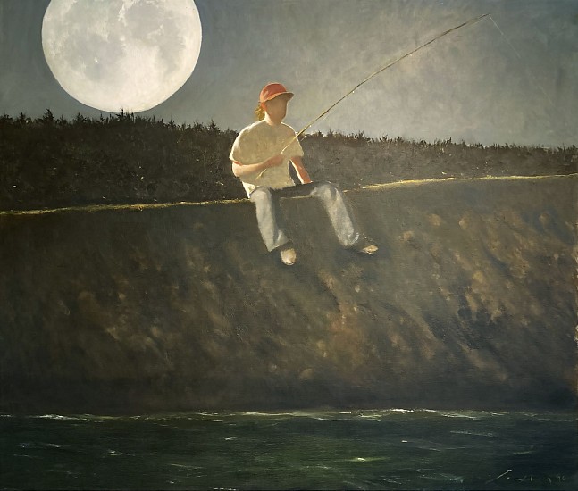 Julio Larraz, Mad River
1996, Oil on Canvas