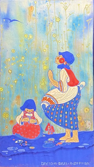 Gisella Loeffler, Mother and Girl
1919, Watercolor