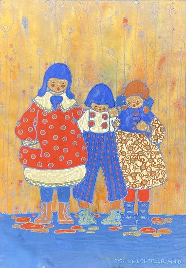 Gisella Loeffler, Three Girls
1920, Watercolor