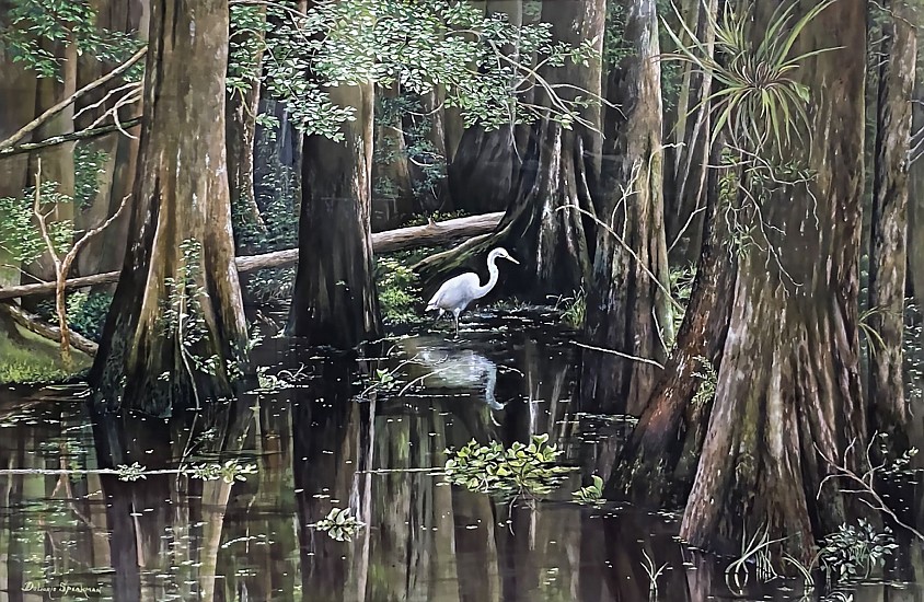 Doloris Hardwick Speakman, Egret in Everglade
Watercolor and Gouache on Paper