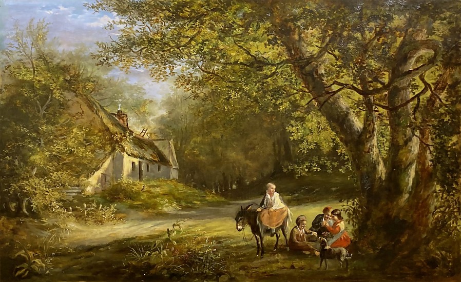 William Frederick Witherington, Playful Afternoon
Oil on Canvas