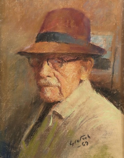 Gustav Goetsch, Self Portrait
1969, Pastel