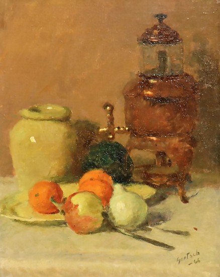 Gustav Goetsch, Still Life with Oranges and Pears
1966, Oil on Canvas