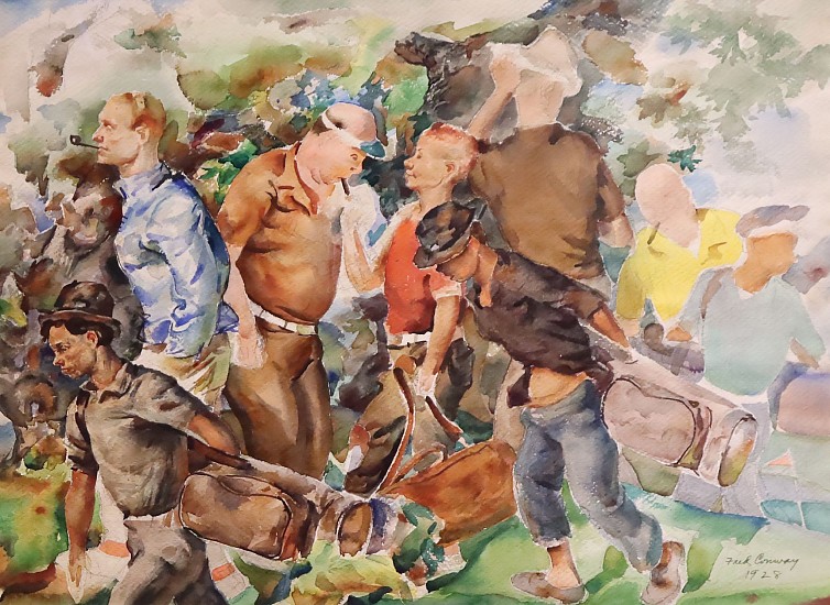 Fred Conway, Golfers
1928, Watercolor