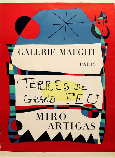 Joan Miro, Terres de Grand Feu, Galerie Maeght
Poster