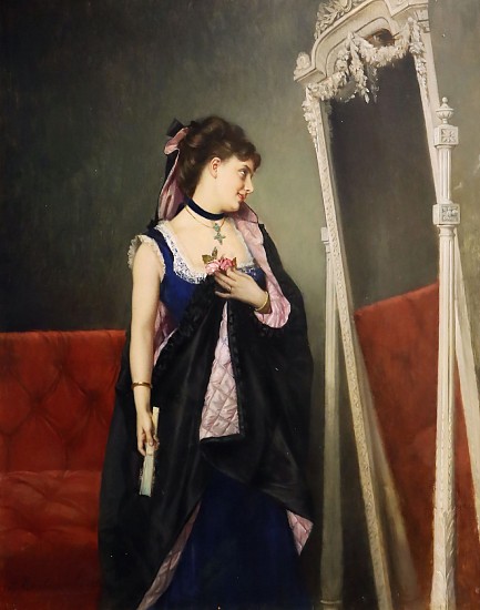 Auguste Toulmouche, A Lovely Reflection
1874, Oil on Panel