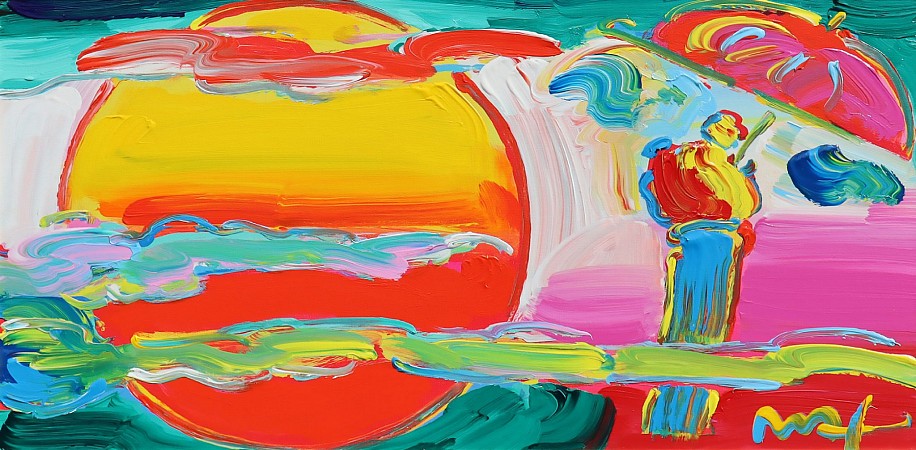 Peter Max, New Moon Details
Acrylic on Canvas