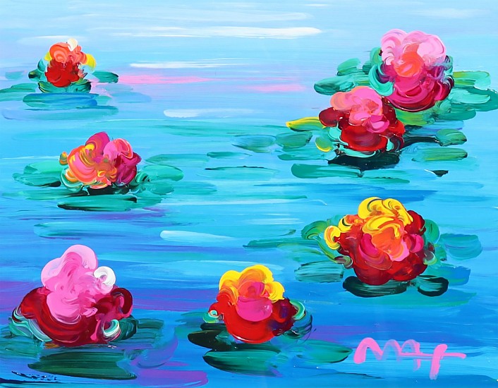 Peter Max, Water Lilies
Acrylic on Canvas