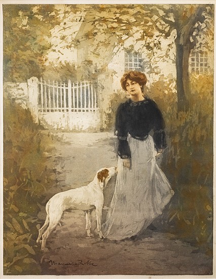 Manuel Robbe, Femme au Chien
Aquatint Engraving