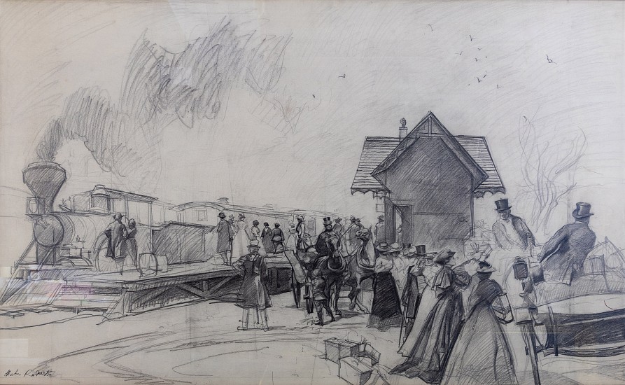 Morton Roberts, Train Depot
Drawing