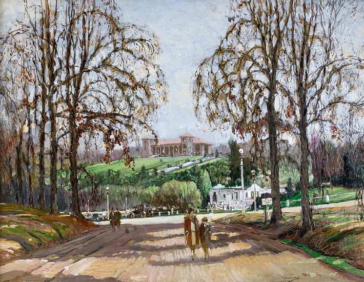 Oscar E Berninghaus, Forest Park, St. Louis
Oil on Board