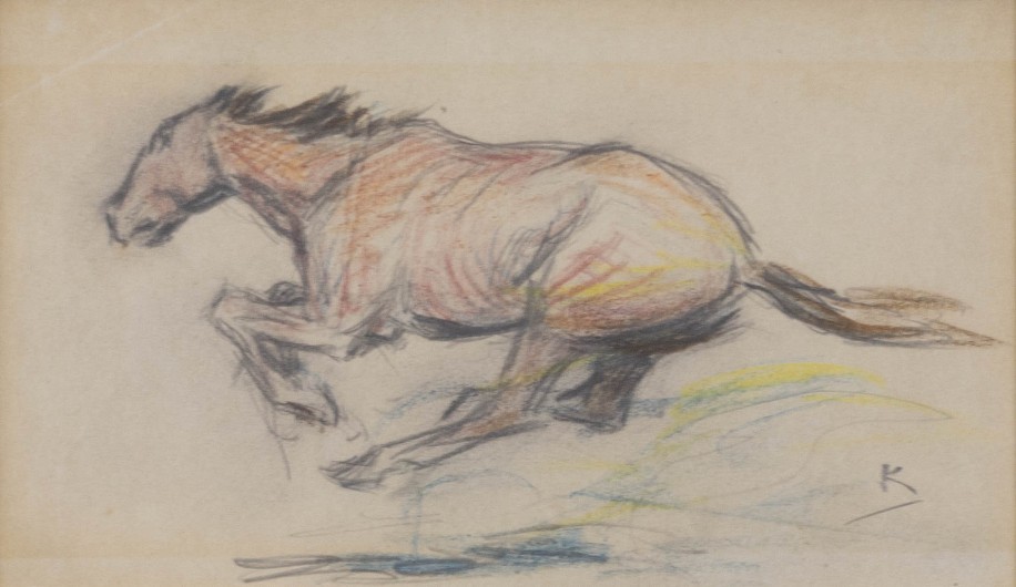 William Henry Dethlef Koerner, Running Horse
Pencil on Paper