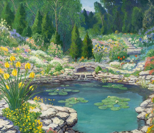 Frank B Nuderscher, My Rock Garden
Oil on Canvas