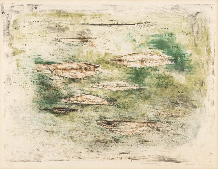Zao Wou-Ki, Les Poissons
1953, Lithograph