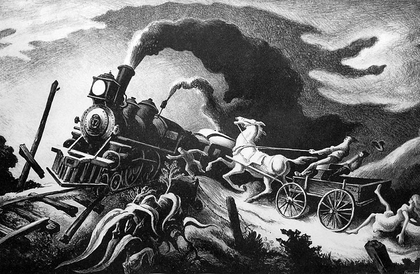 Thomas Hart Benton, Frankie and Johnnie
1936, Lithograph