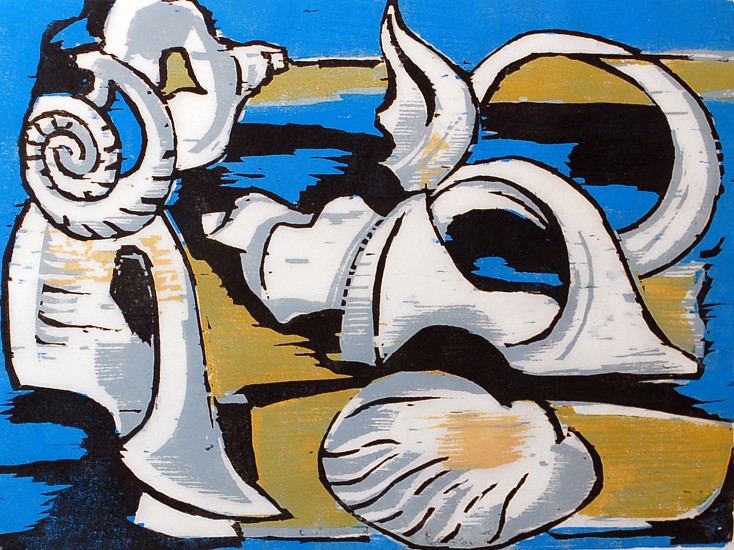 Werner Drewes, Sea Shells
1964, Woodblock