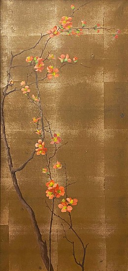 Maud Earl, Red Cherry Blossoms
Gouache on Rice Paper